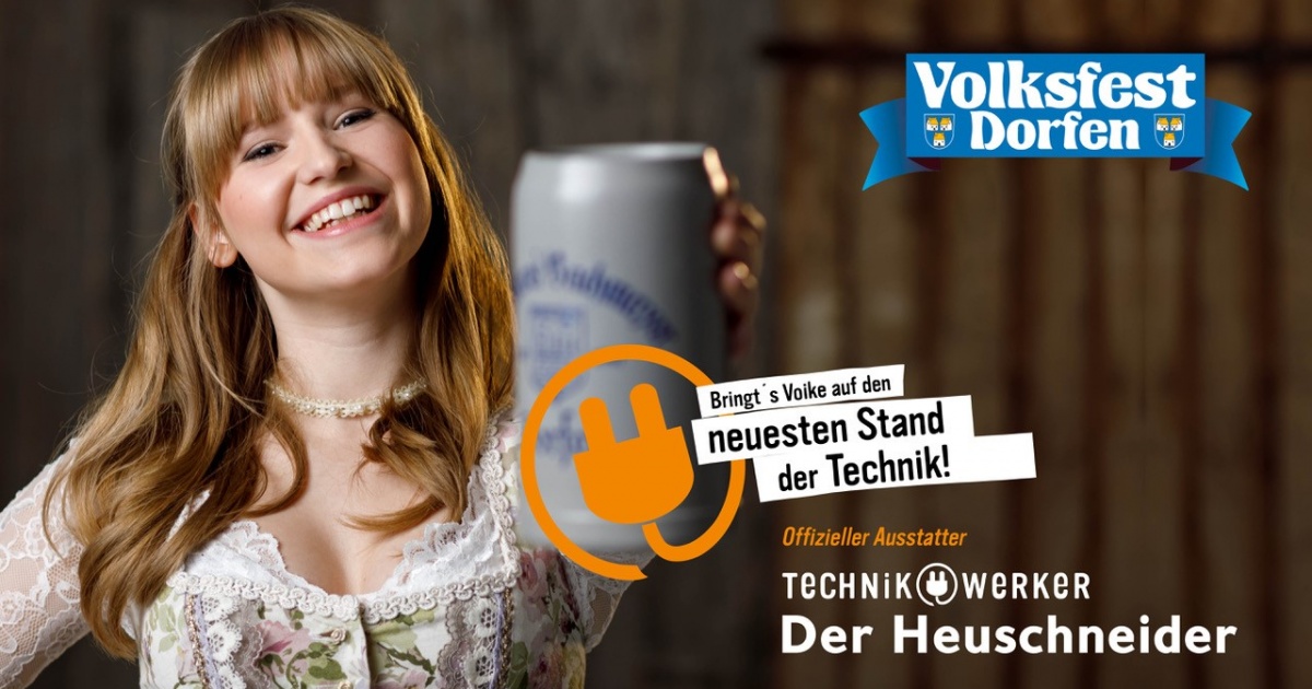 Die Technikwerker am Dorfener Volksfest 2018